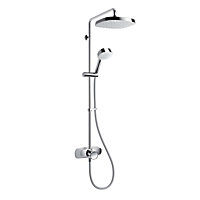 Mira Form dual outlet Gloss Chrome effect Rear fed Thermostatic Mixer Shower