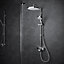 Mira Form dual outlet Gloss Chrome effect Rear fed Thermostatic Mixer Shower
