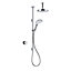 Mira Mode Dual Pumped Chrome effect Ceiling fed Low pressure Digital mixer Shower with