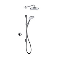 Mira Mode Dual Pumped Chrome effect Rear fed Low pressure Digital mixer Shower with