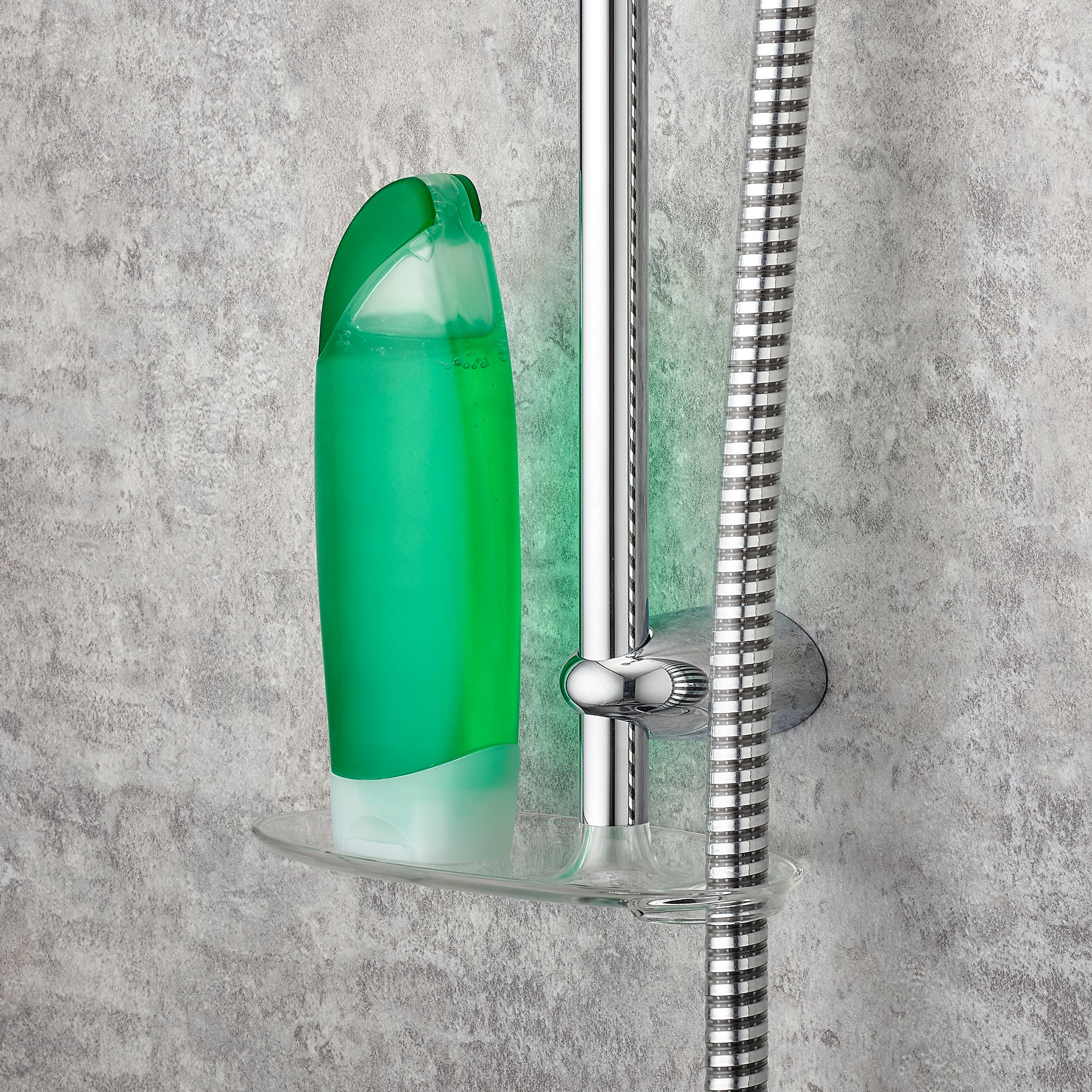 Mira Nectar White Chrome effect 4-spray pattern Shower riser rail kit