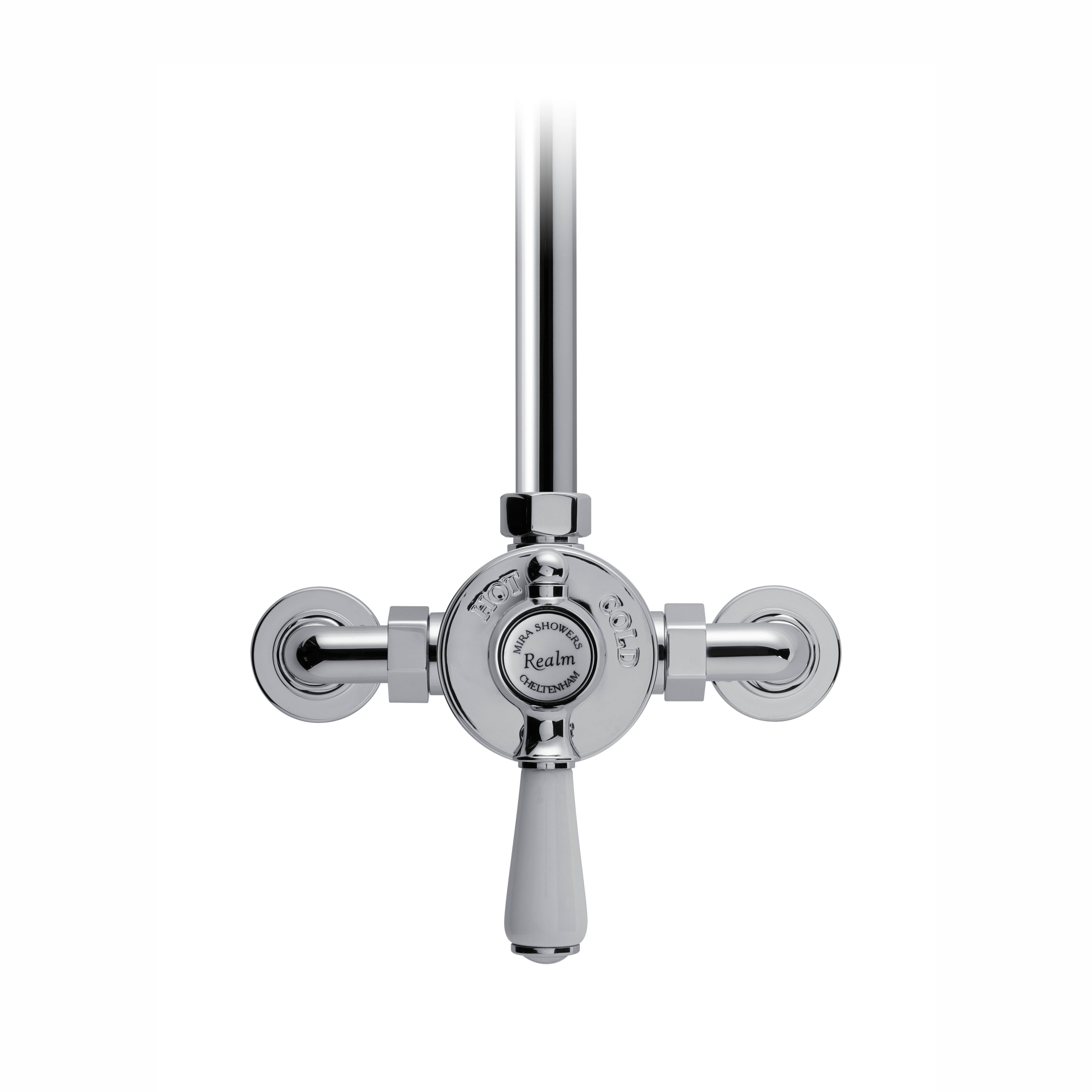 Mira Realm Chrome effect Wall-mounted Thermostatic Mixer Shower
