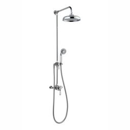 Mira Realm Single-spray pattern Wall-mounted Chrome effect Thermostatic Shower