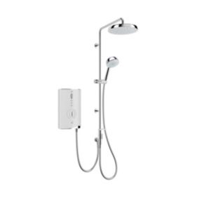 Mira Sport max dual outlet Gloss White Electric Shower, 10.8kW