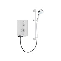 Mira Sport multi-fit Gloss White Electric Shower, 9.8kW
