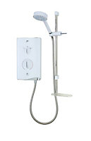 Mira Sport White Chrome effect Electric Shower, 9kW