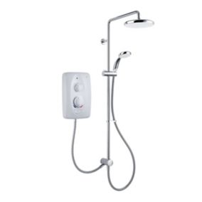 Mira Sprint dual White Chrome effect Electric Shower, 10.8kW