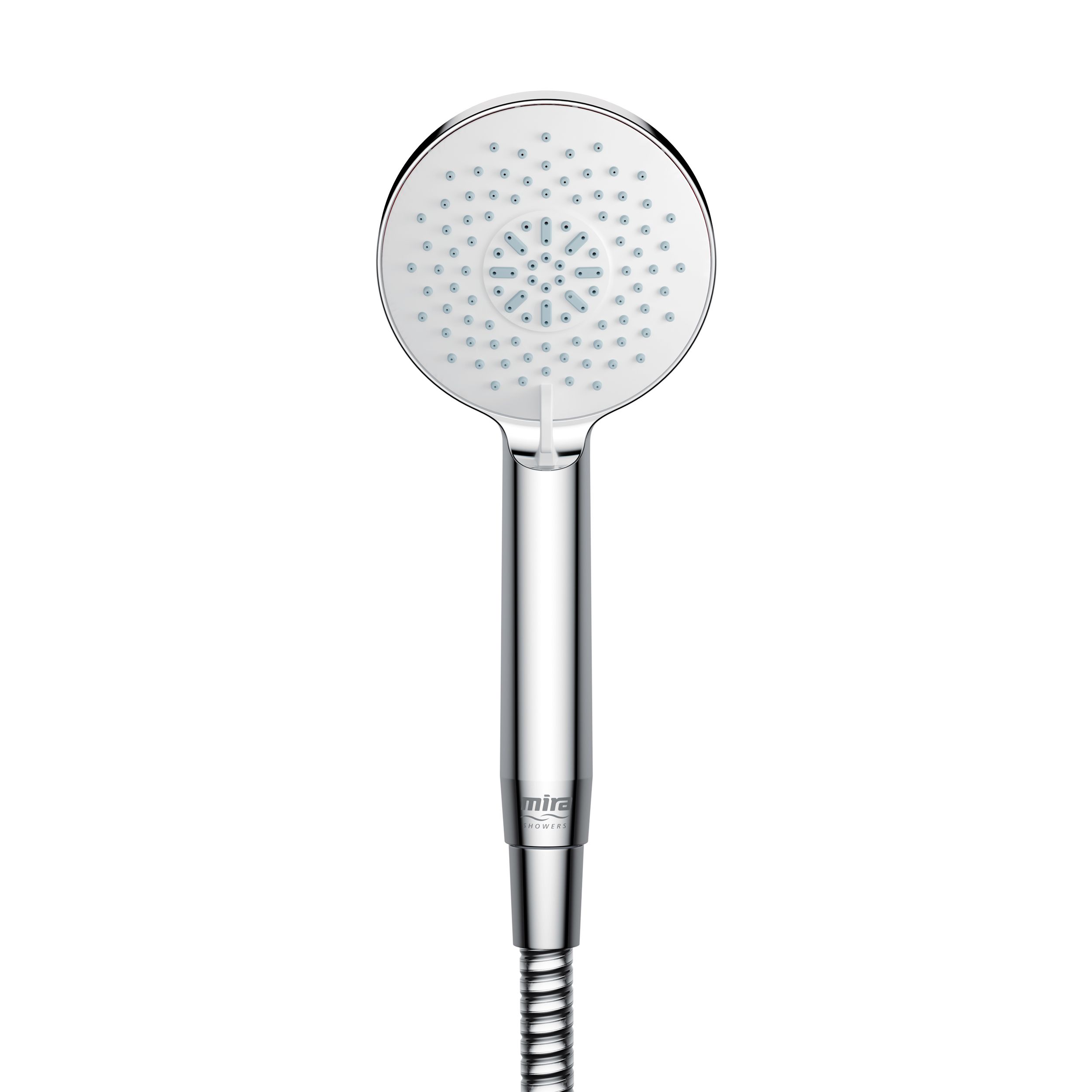 Mira Zest eco Chrome effect 3spray pattern Shower head, 300mm Tradepoint