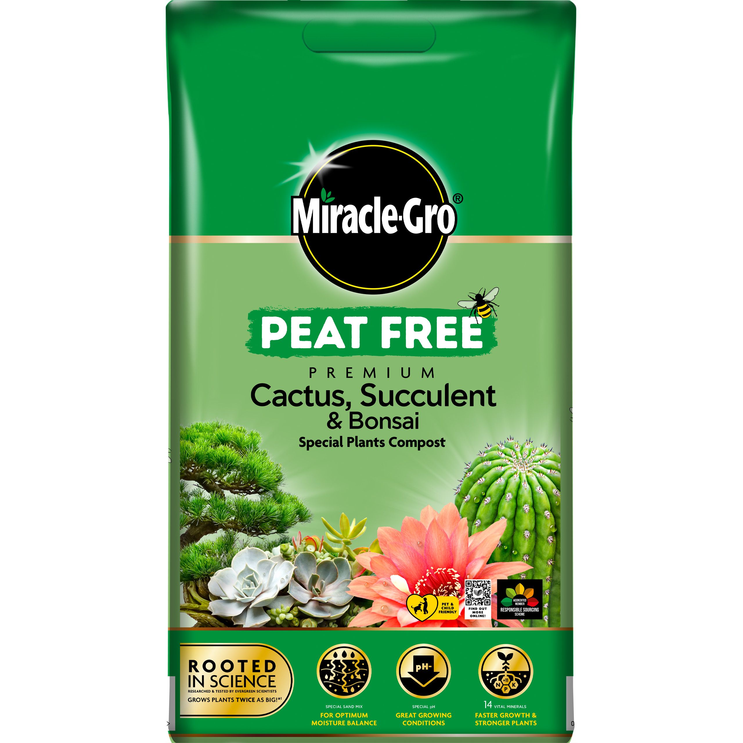 Miracle-Gro Moisture Control Beds, borders & pots Compost 40L Bag