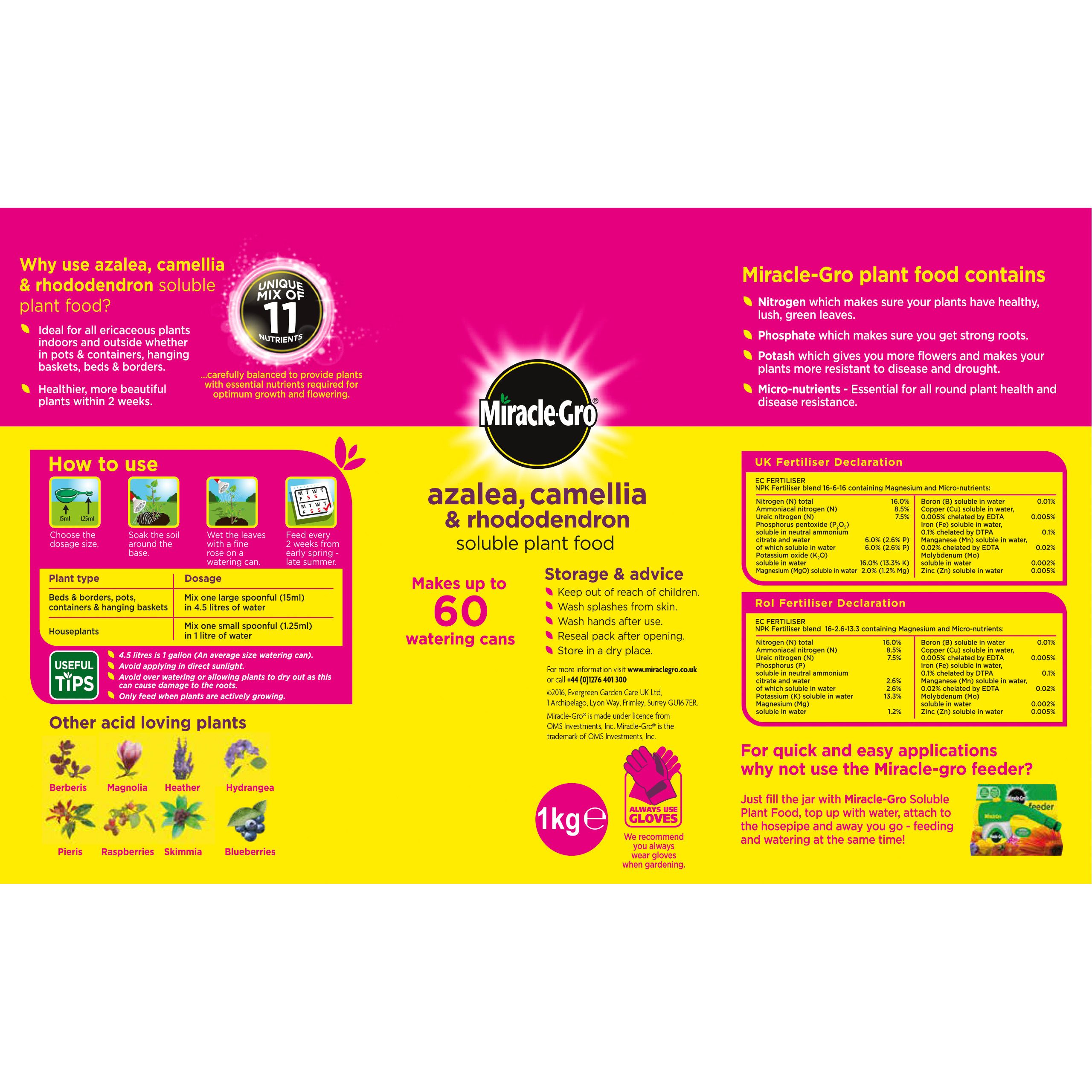 Miracle-Gro Rhododendron Plant feed Granules 1kg