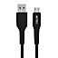 MiTEC USB A - Micro USB A Non-biodegradable Charging cable, 1m, Black