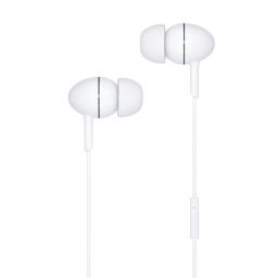 MiTEC Wired White Earphones with Microphone included
