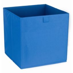 Mixxit Blue 29.7L Non-woven fabric & polyester (PES) Foldable Storage basket (H)310mm (W)310mm