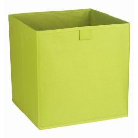 Mixxit Green 29.7L Non-woven fabric & polyester (PES) Foldable Storage basket (H)310mm (W)310mm