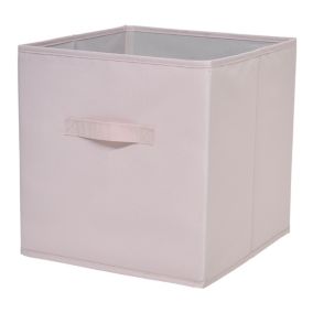 Mixxit Pink 27L Cardboard & polyester (PES) Foldable Storage basket (H)310mm (W)310mm