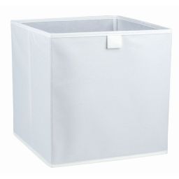 Mixxit White 29.7L Non-woven fabric & polyester (PES) Foldable Storage basket (H)310mm (W)310mm