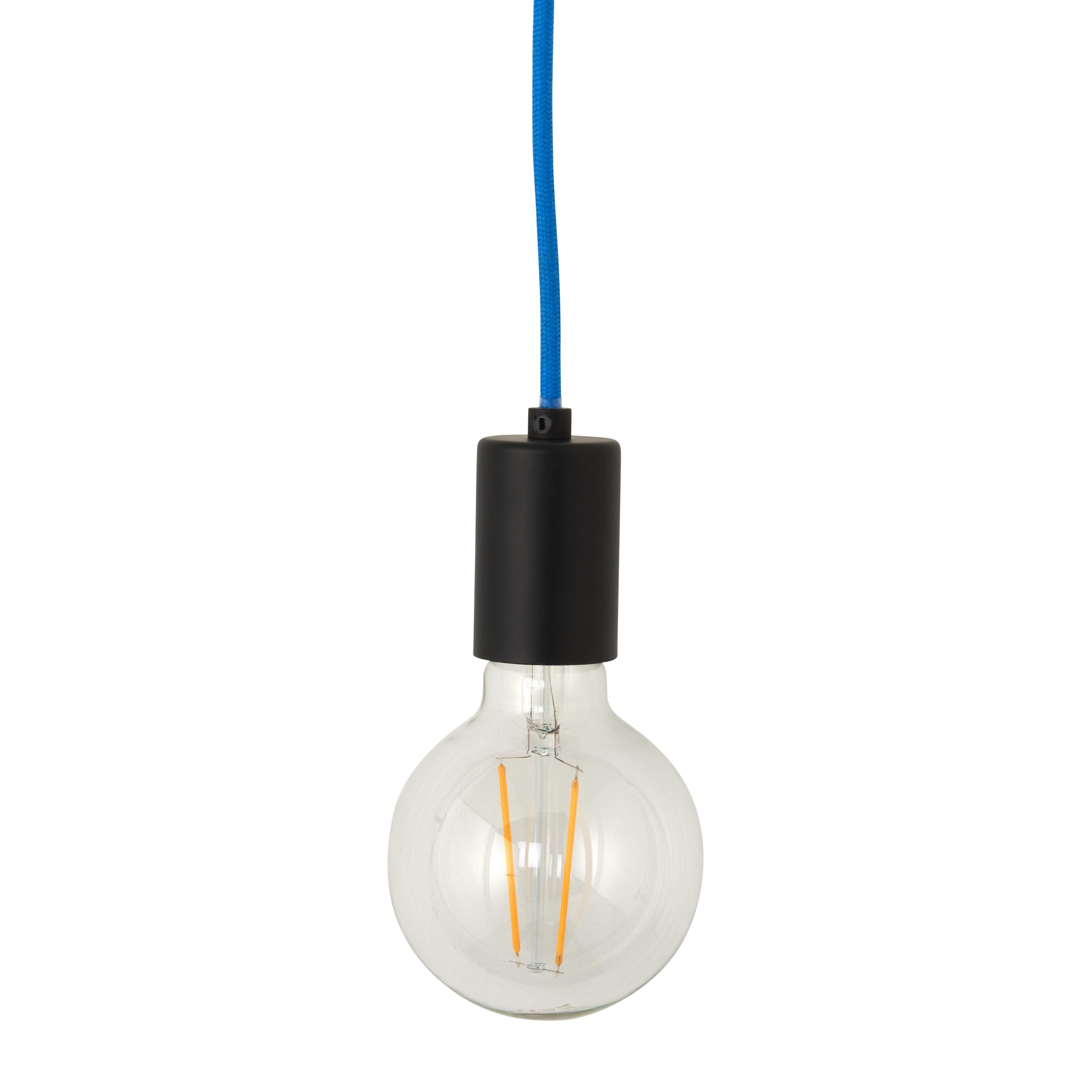 Miya black Plug-in Wall light