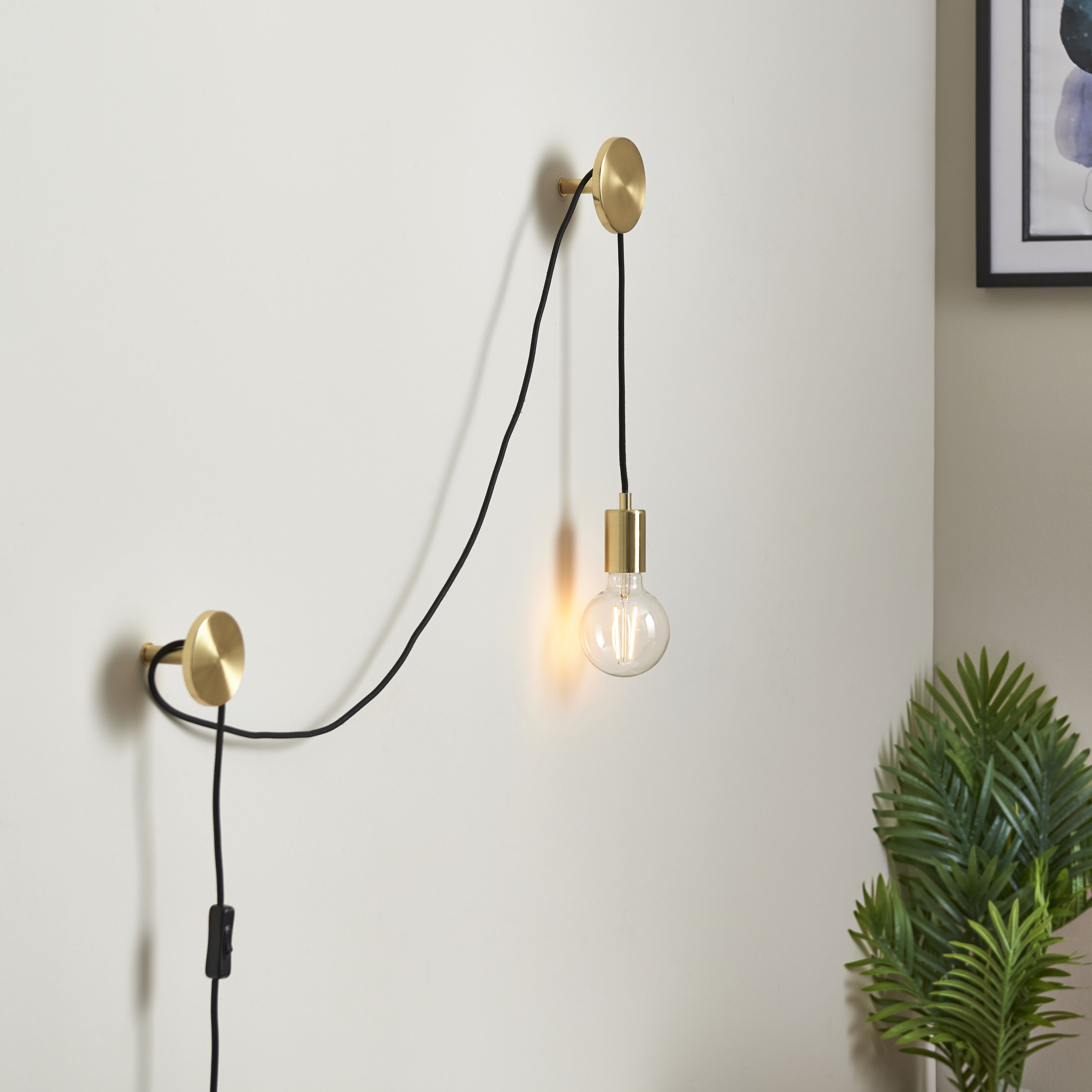 Indoor plug deals in wall lights