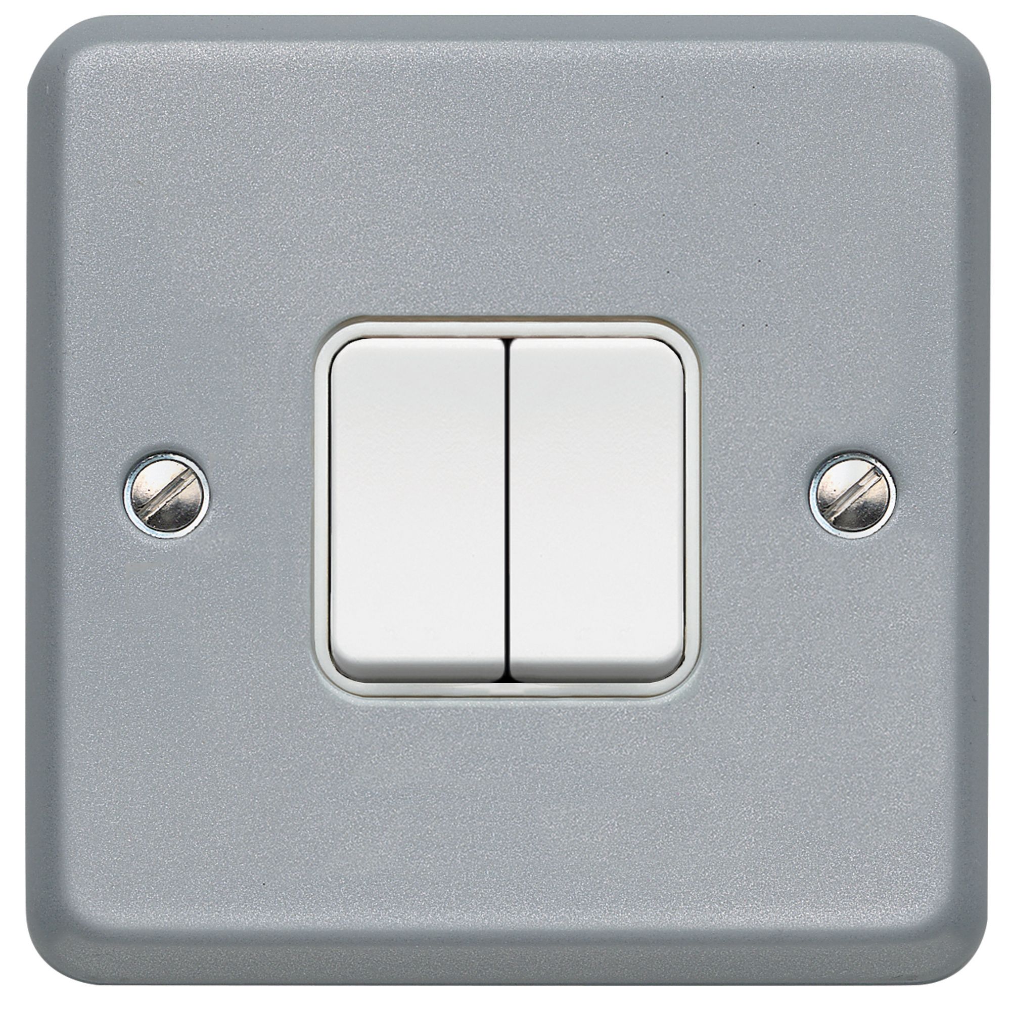 MK 10A 2 way 1 gang Light Switch Gloss White | Tradepoint 