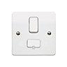 MK Gloss white 13A Switched Fused connection unit