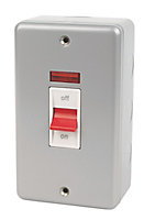 MK Grey 45A Cooker Switch