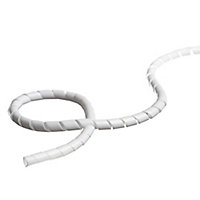 MK PVC 14mm White Flexible conduit length, (L)2.5m