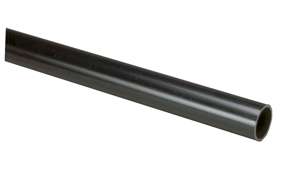 MK PVC Black Conduit length (L)2m (Dia)25mm
