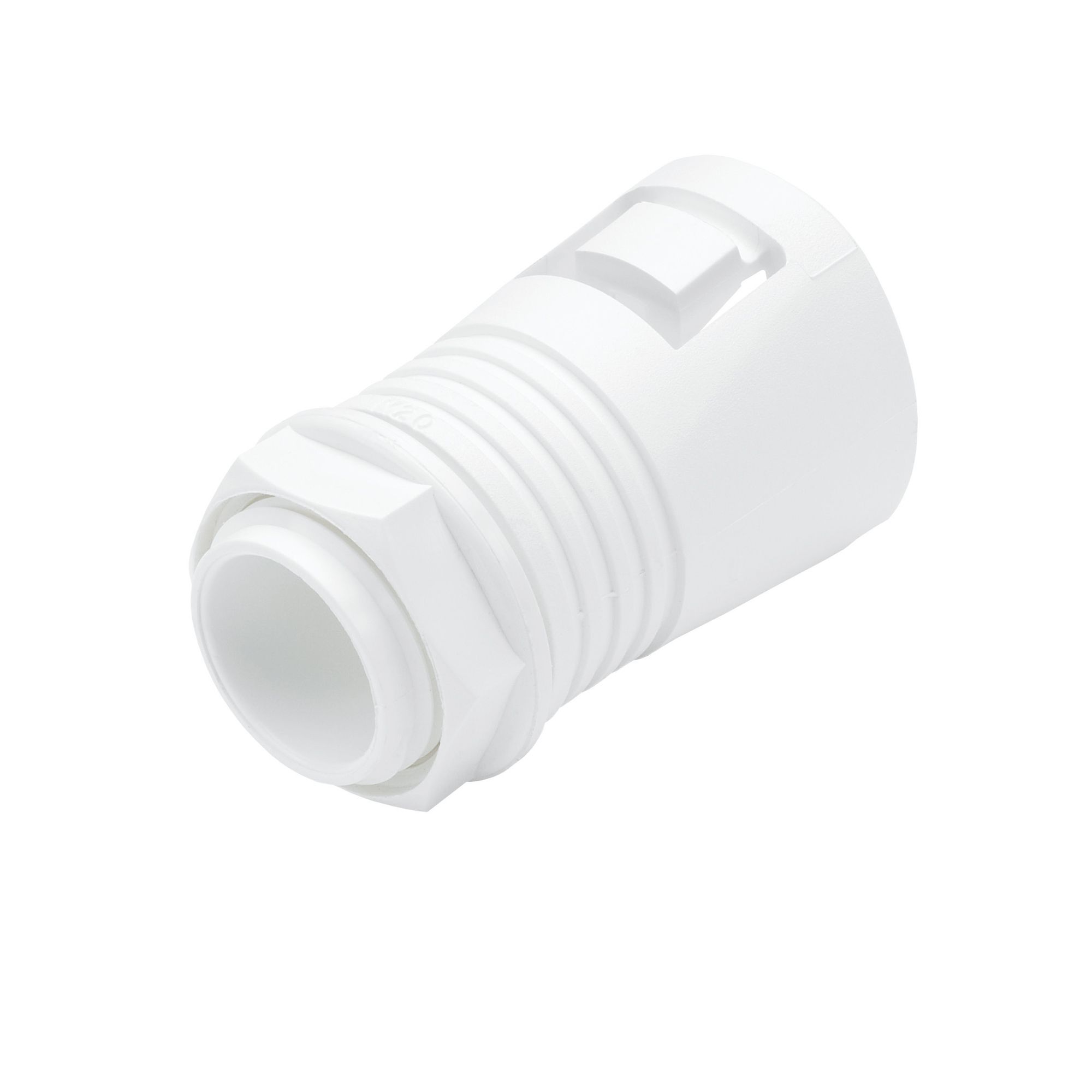 MK White Flexible 20mm Conduit adaptor
