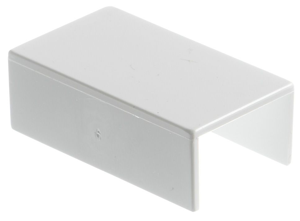 MK White (H)25mm (W)16mm Trunking coupler