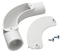 MK White Inspection bend (Dia)25mm