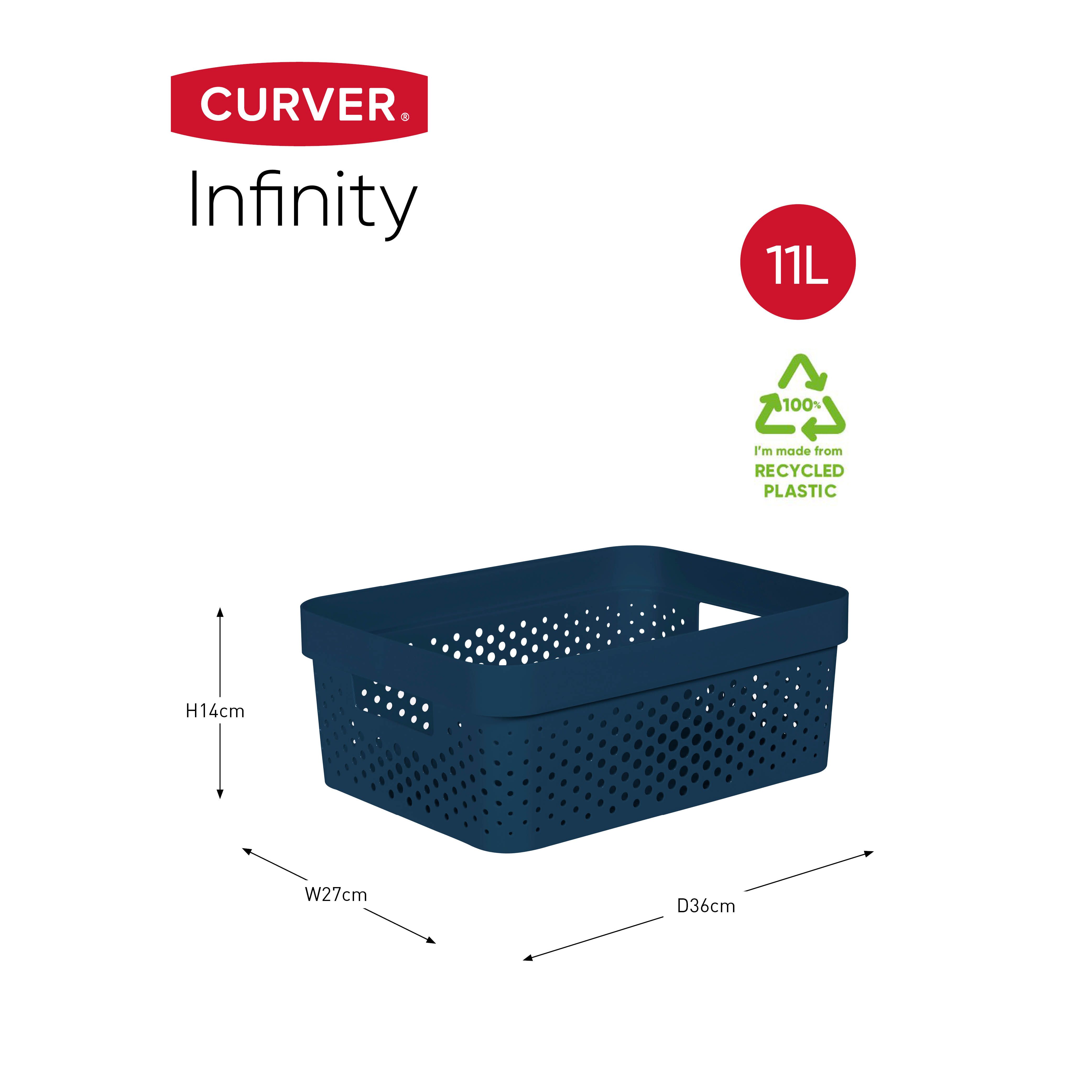 Curver Infinity Recycled Plastic 4.5L Storage Basket