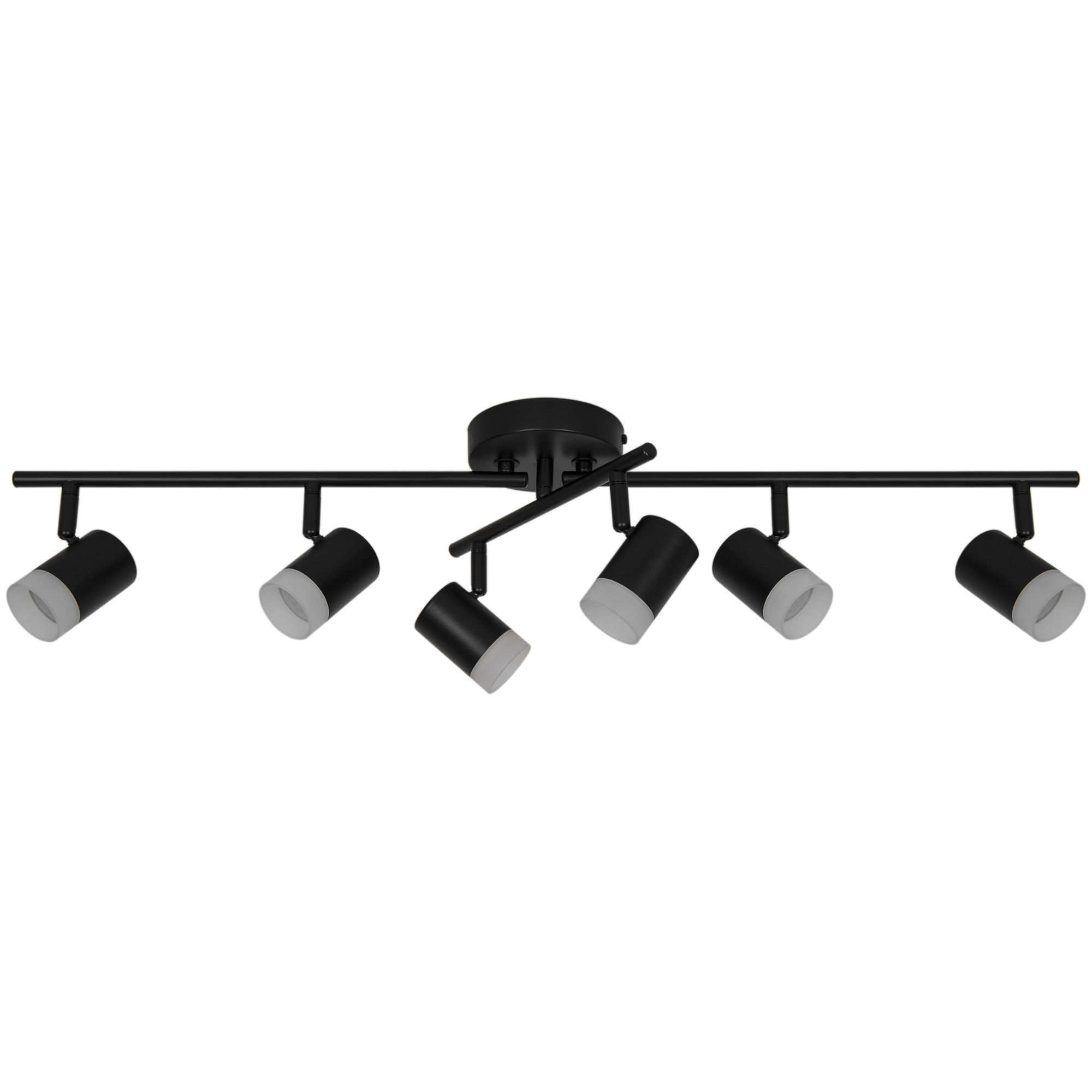 Modern Matt Black 6 Light Spotlight