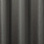 Moggo Dark grey Herringbone Blackout Eyelet Curtain (W)140cm (L)260cm, Single