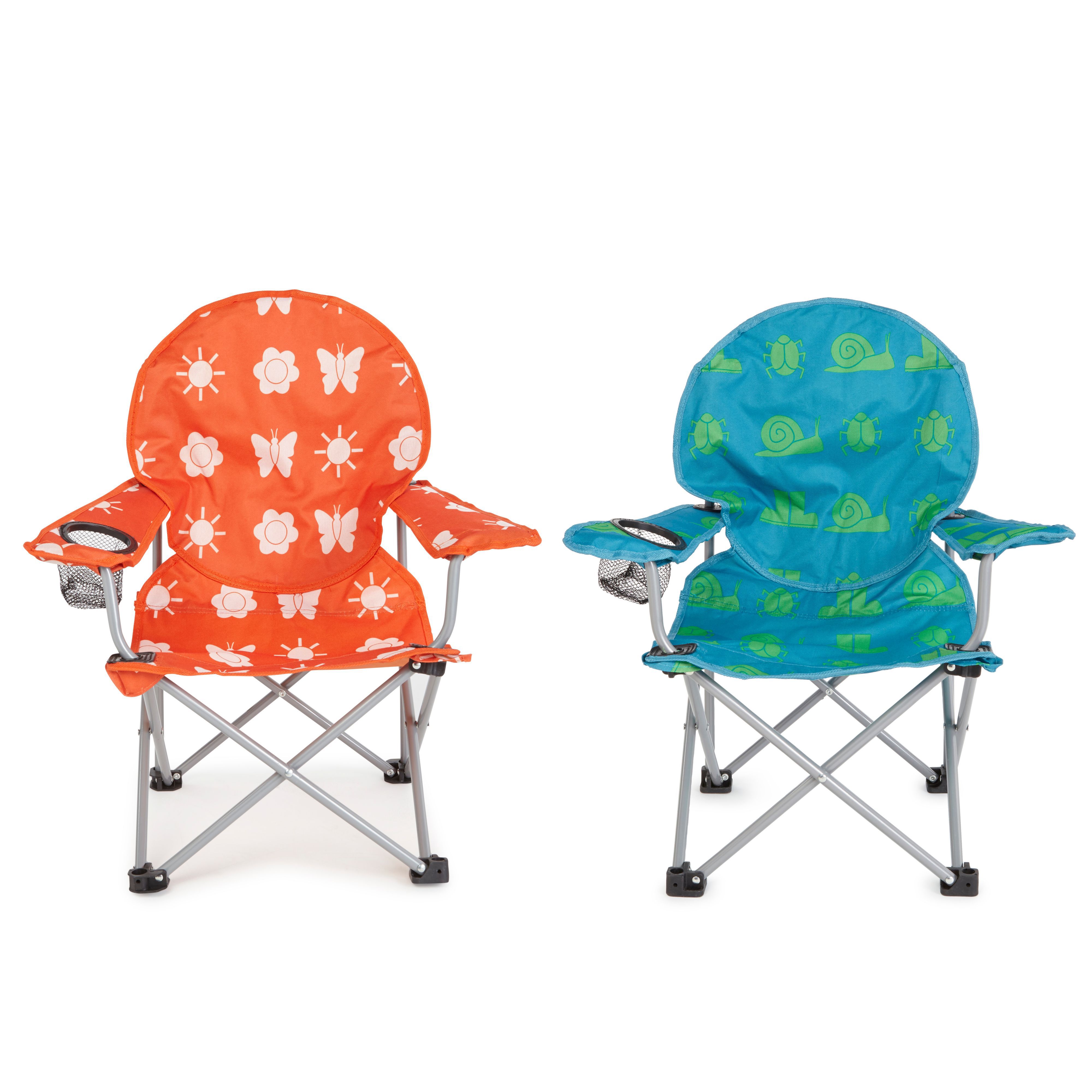 Molloy Metal Foldable Animal Patterned Chair Tradepoint