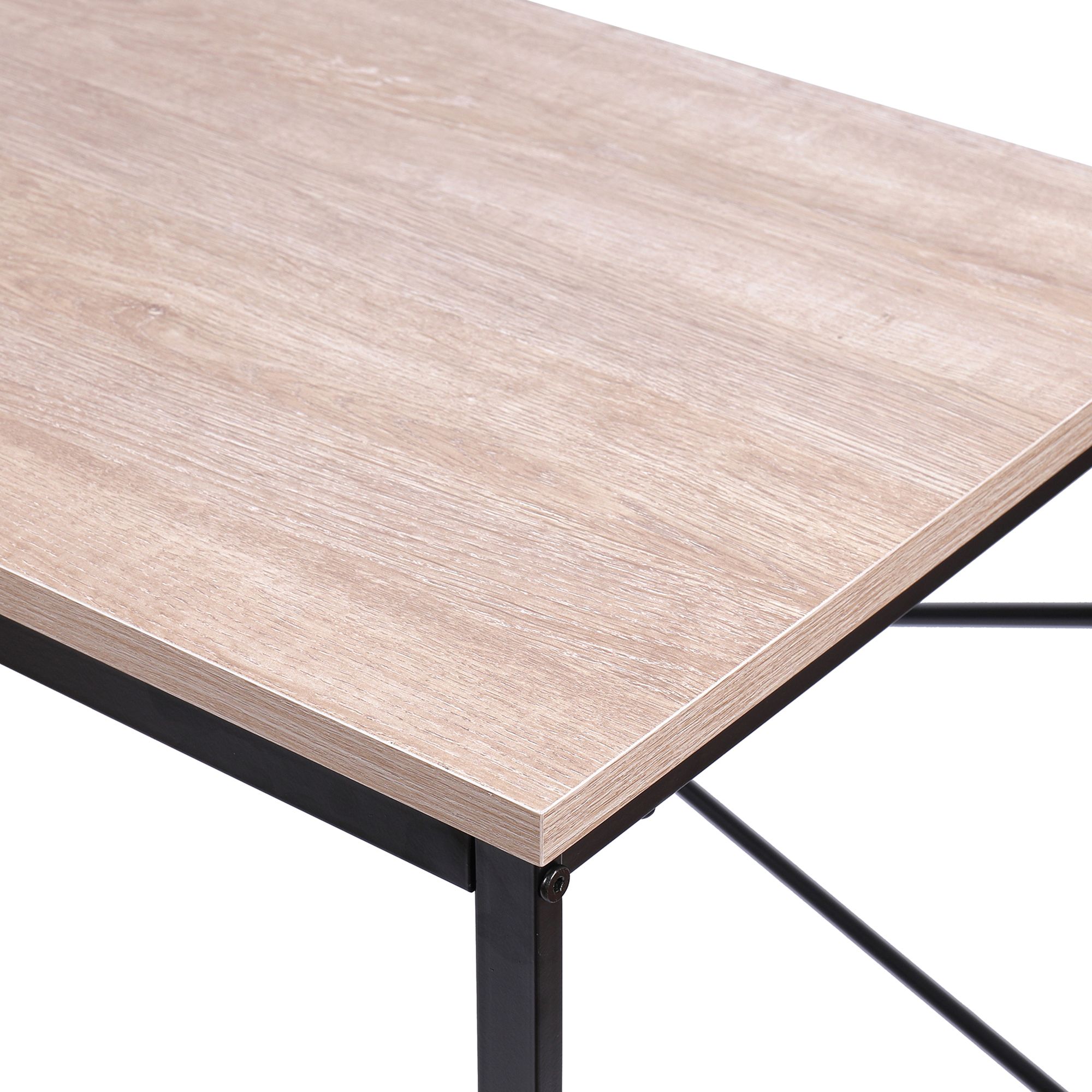 Mondovi Matt oak effect Desk (H)750mm (W)800mm (D)450mm