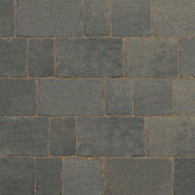 Monksbridge Cinder Block paving (L)200mm (W)100mm (T)60mm, Pack of 360