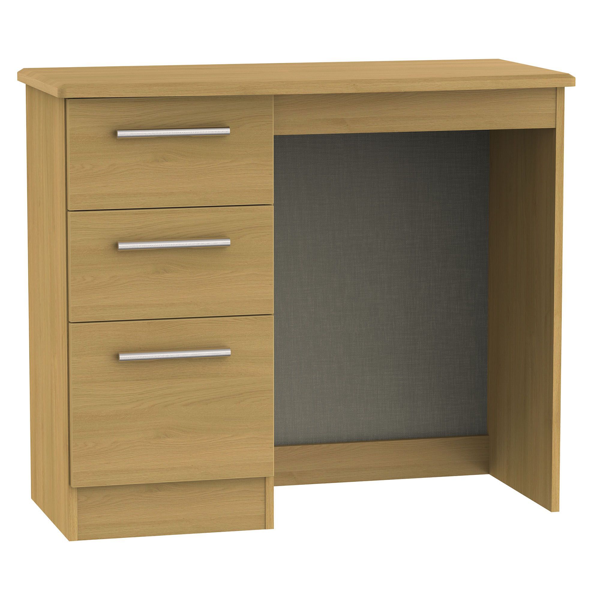 Montana Oak effect 3 Drawer Dressing table H 800mm W 930mm D 410mm