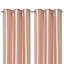 Morea Pink Plain woven Lined Eyelet Curtain (W)228cm (L)228cm, Pair