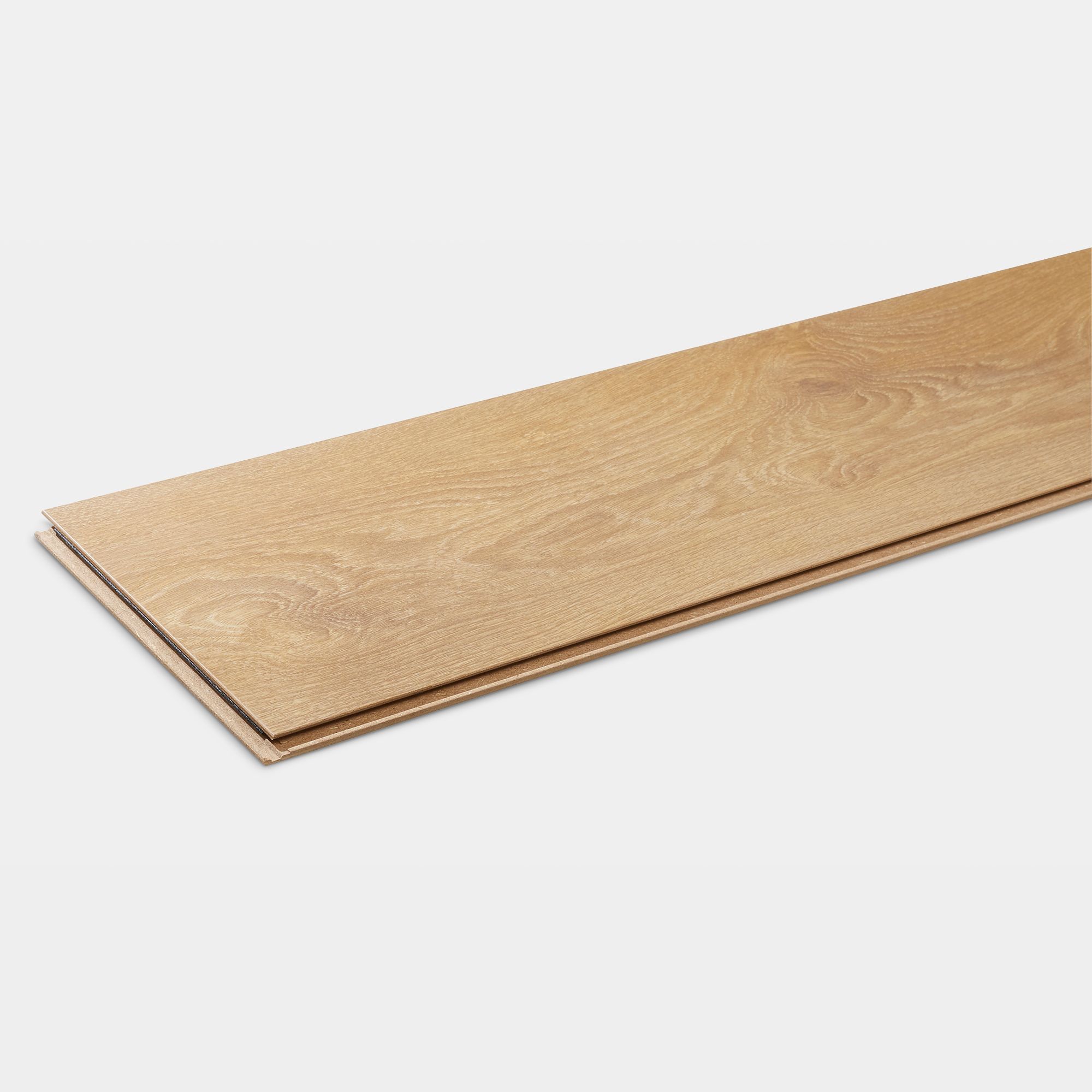 Mossley Natural Gloss Natural oak effect Laminate Flooring Sample