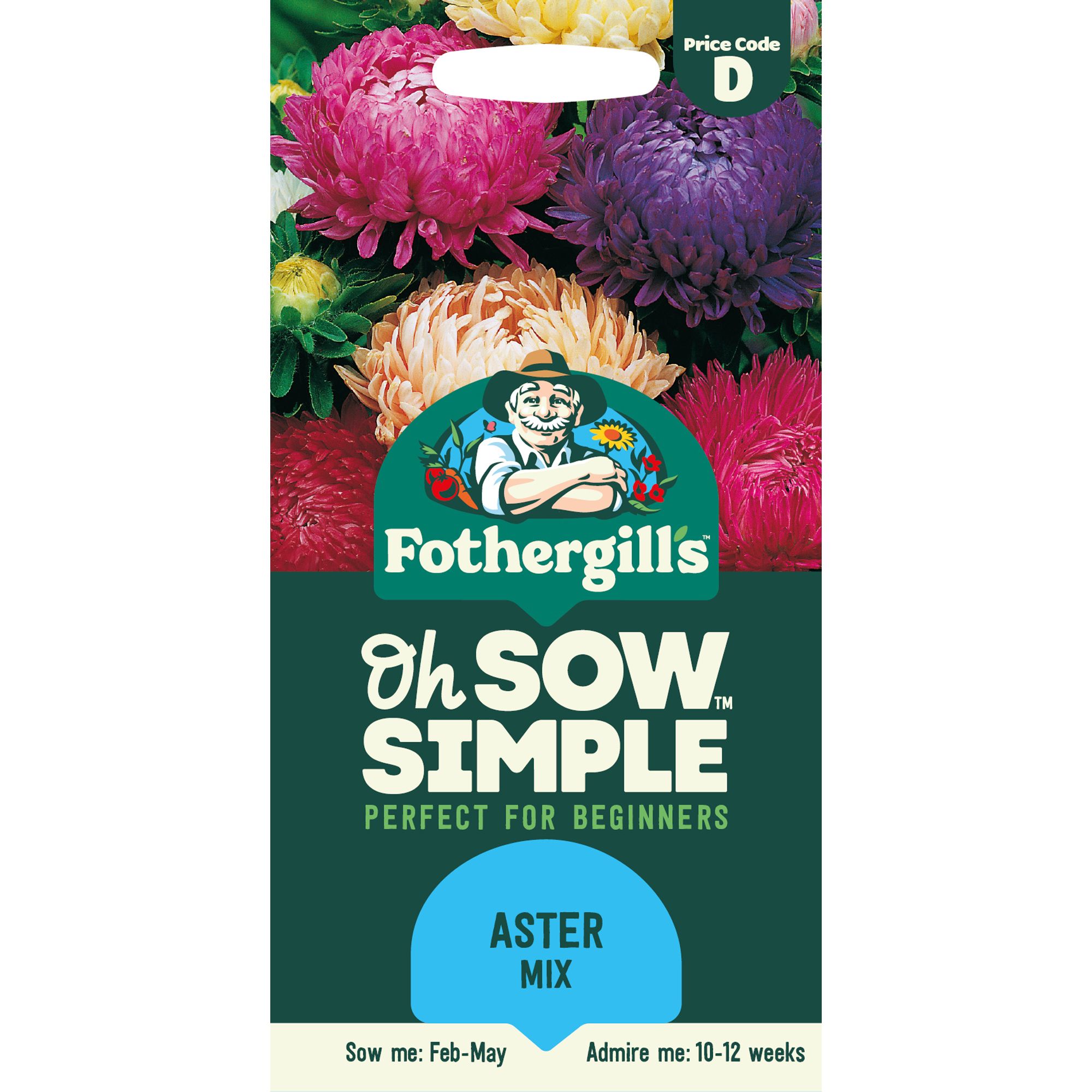 Mr Fothergills Duchess Mix Aster Flower Seeds