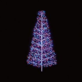 Multicolour LED Multicolour Starburst tree Silhouette (H) 1200mm