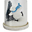 Multicolour Plastic & resin Bottle & skiing polar bear Decoration