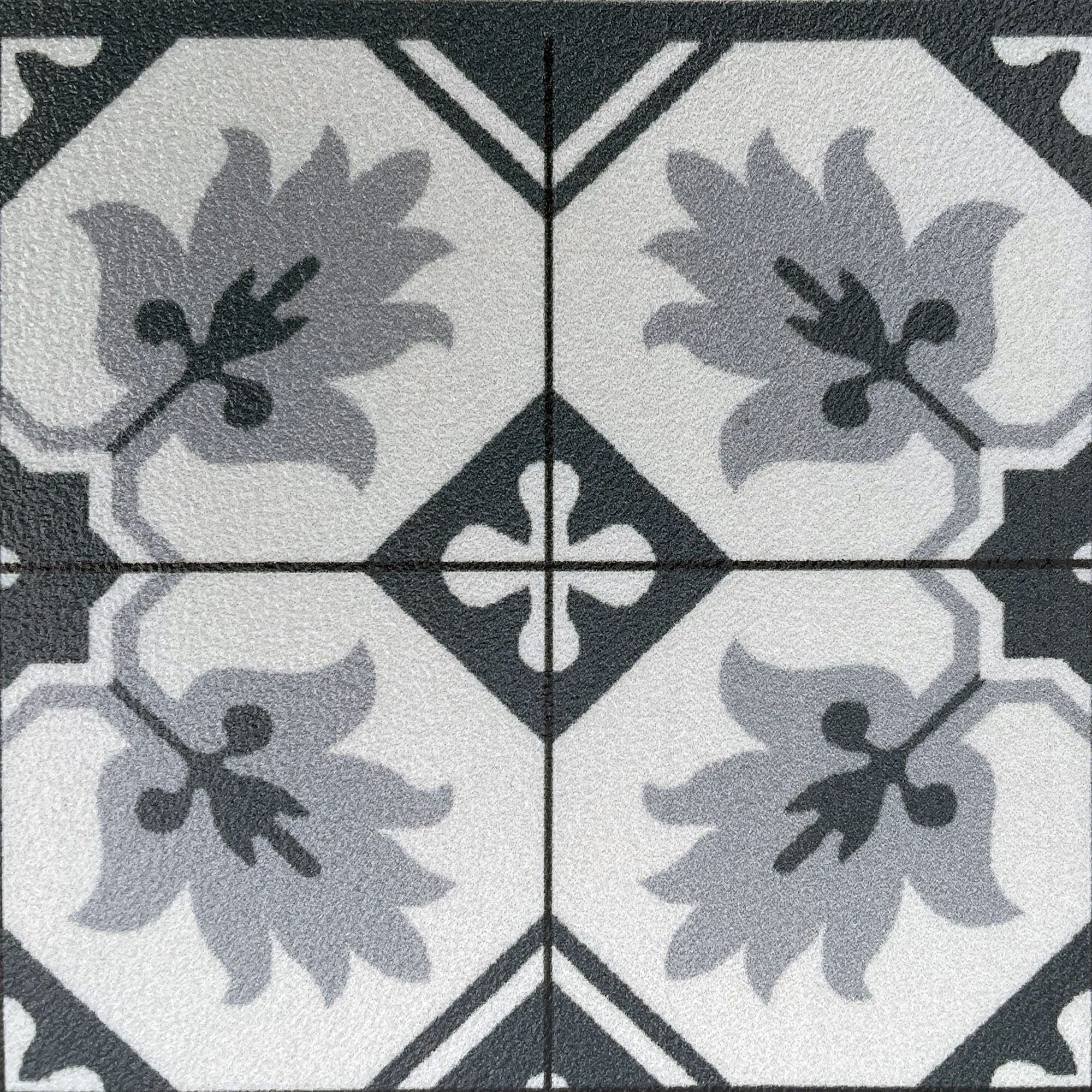 Multicolour Printed tile design vinyl mat Barrier mat, 79cm x 49cm