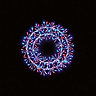 Multicolour Starburst wreath LED Cluster string light Clear cable