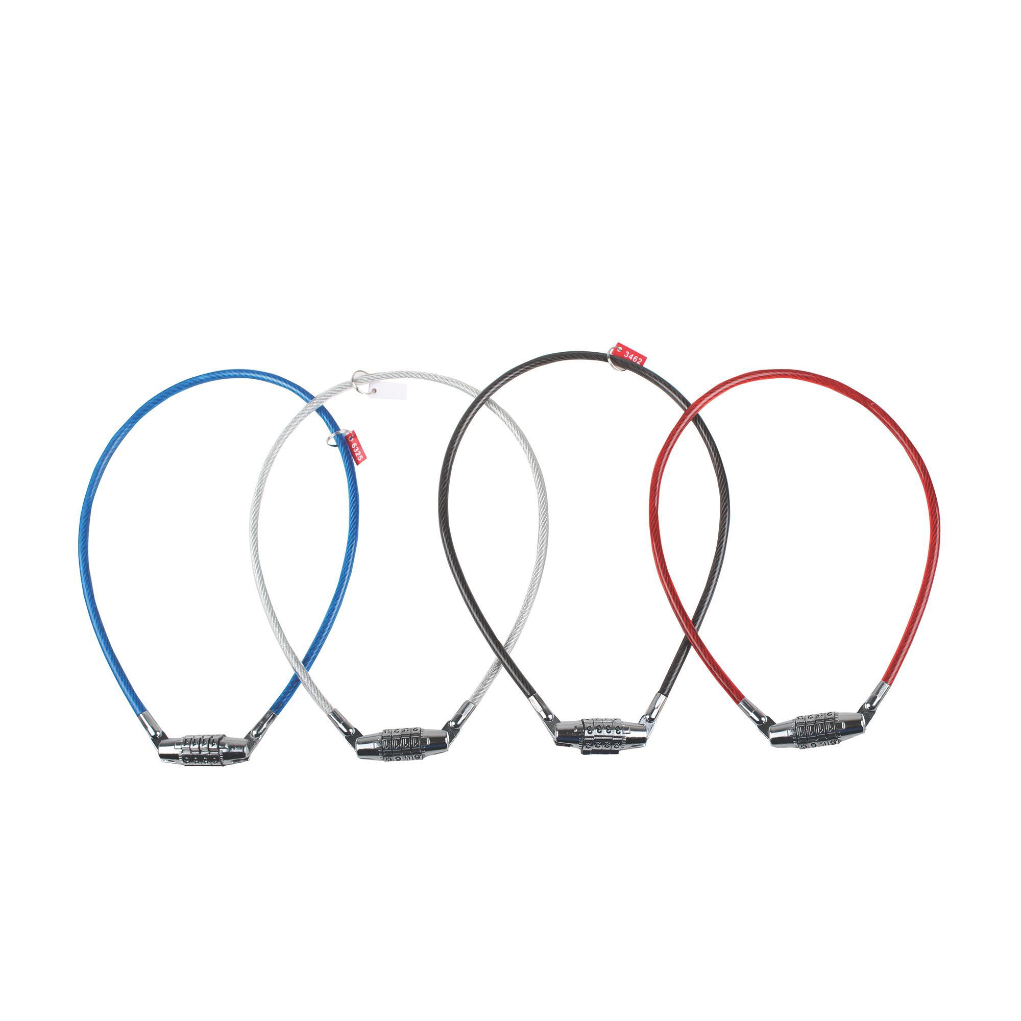 Multicolour Steel Combination Cable lock (L)0.55m