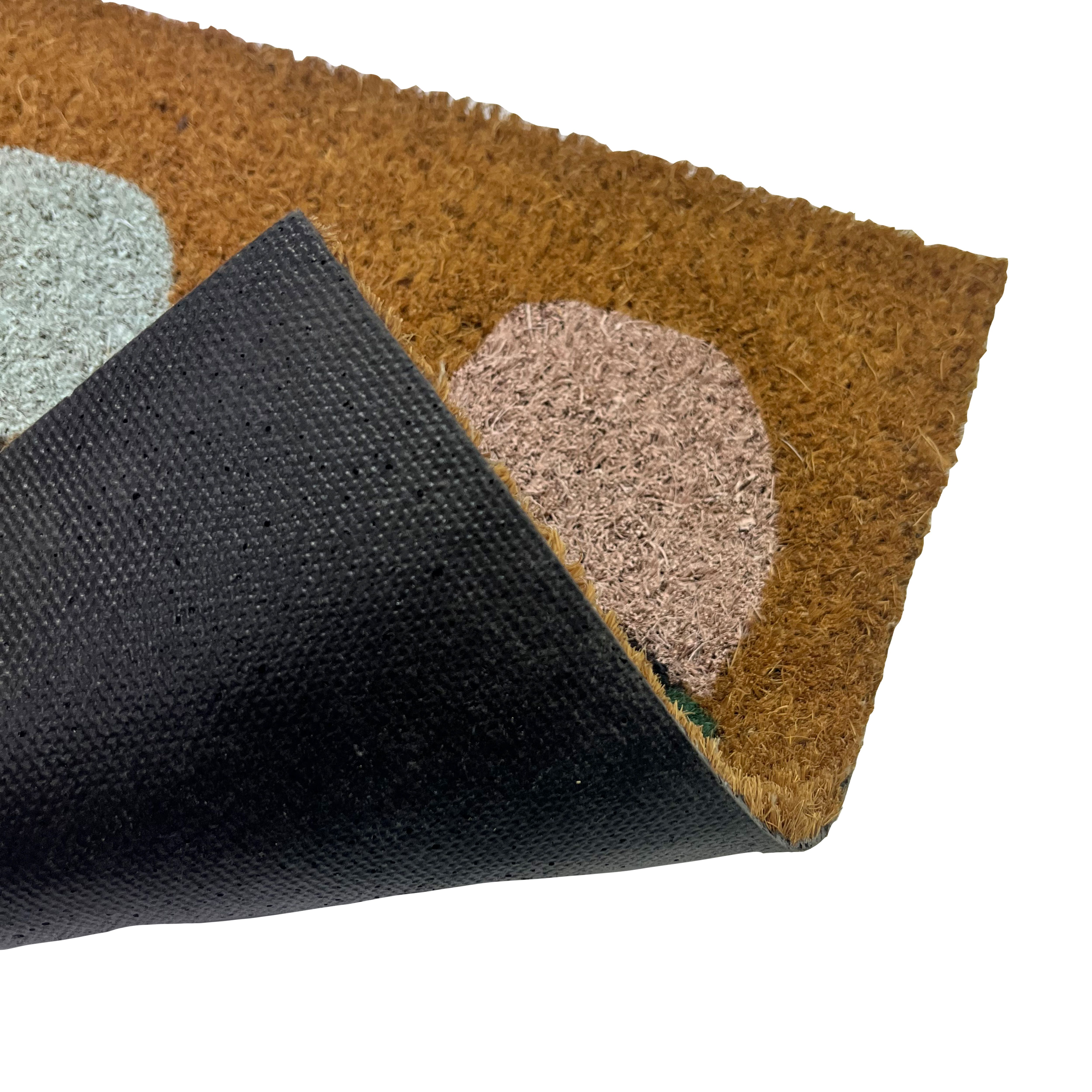 Multicoloured Flower Pots Rectangular Door mat, 57cm x 40cm