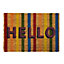 Multicoloured Hello there Door mat, 57cm x 40cm
