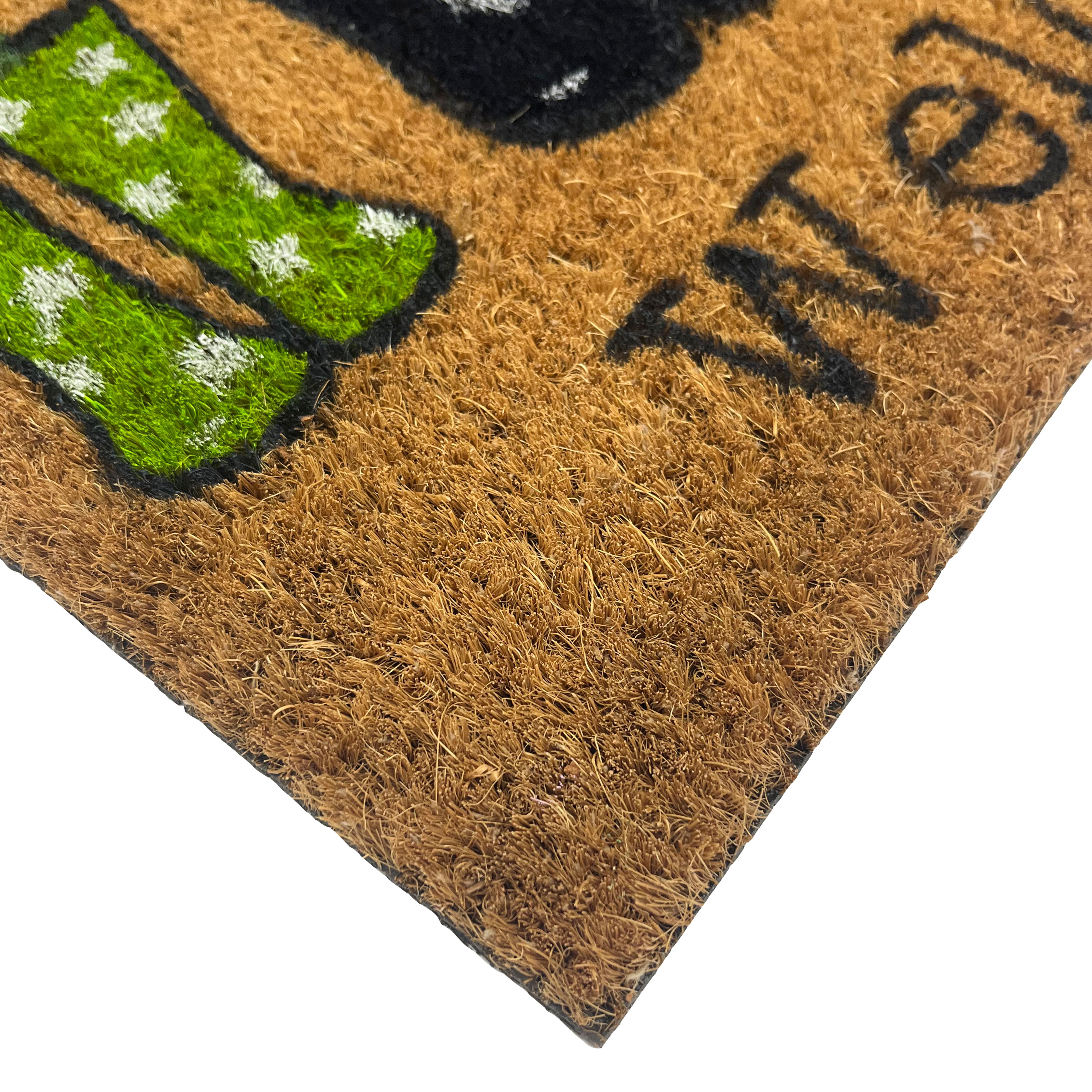 Multicoloured Wellies Welcome Rectangular Door mat, 57cm x 40cm