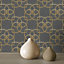 Muriva Precious silks Multicolour Geometric Metallic effect Textured Wallpaper
