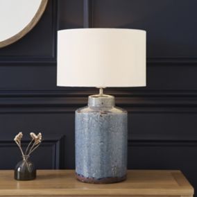 Musa Blue Cylinder Table lamp